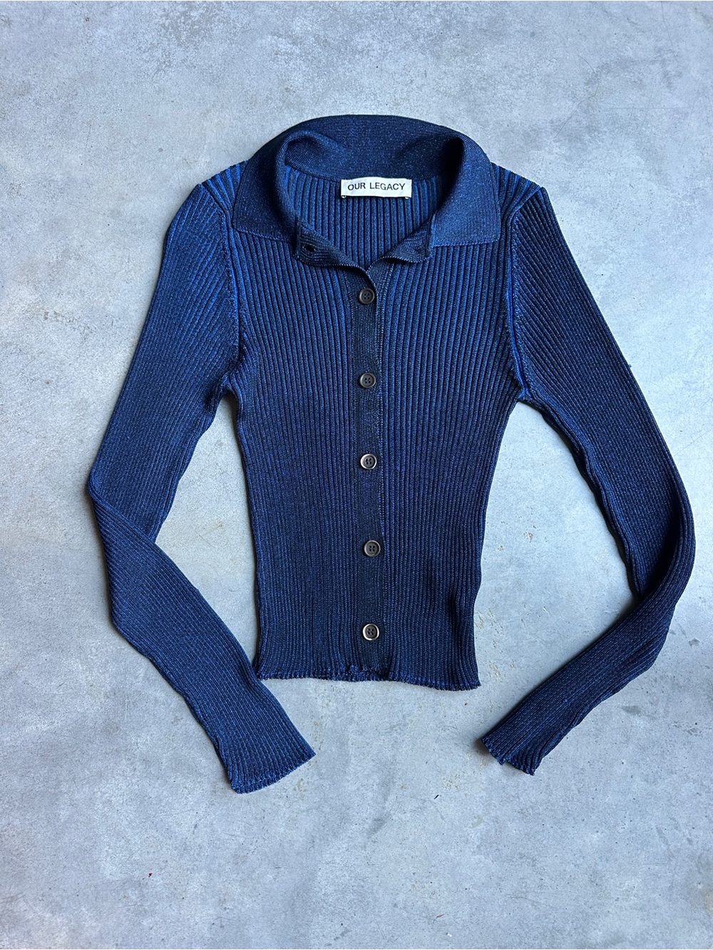 Our Legacy Mazzy Polo Knit Cardigan